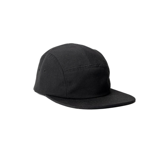 recycled-poly-flat-brim-5-panel-hat-f3 Web_PDP-FlatBrim5PanelHat_Studio_Front_Black.jpg